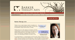 Desktop Screenshot of barkertherapyarts.com